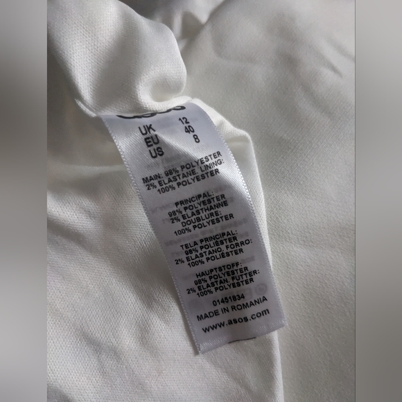 ASOS NWT pencil wiggle midi dress with ruffle sleeves - Picture 3 of 3